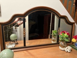 Vintage Arched Triple Dresser Mirror