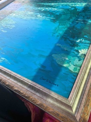 Cord Withers Oil Painting of Water Lilies and Aquatic Scene