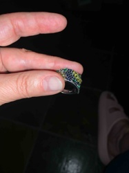 Multi-Gemstone Pave Set Band Ring