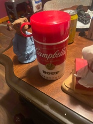 Campbell's Soup Can Thermos with Handle