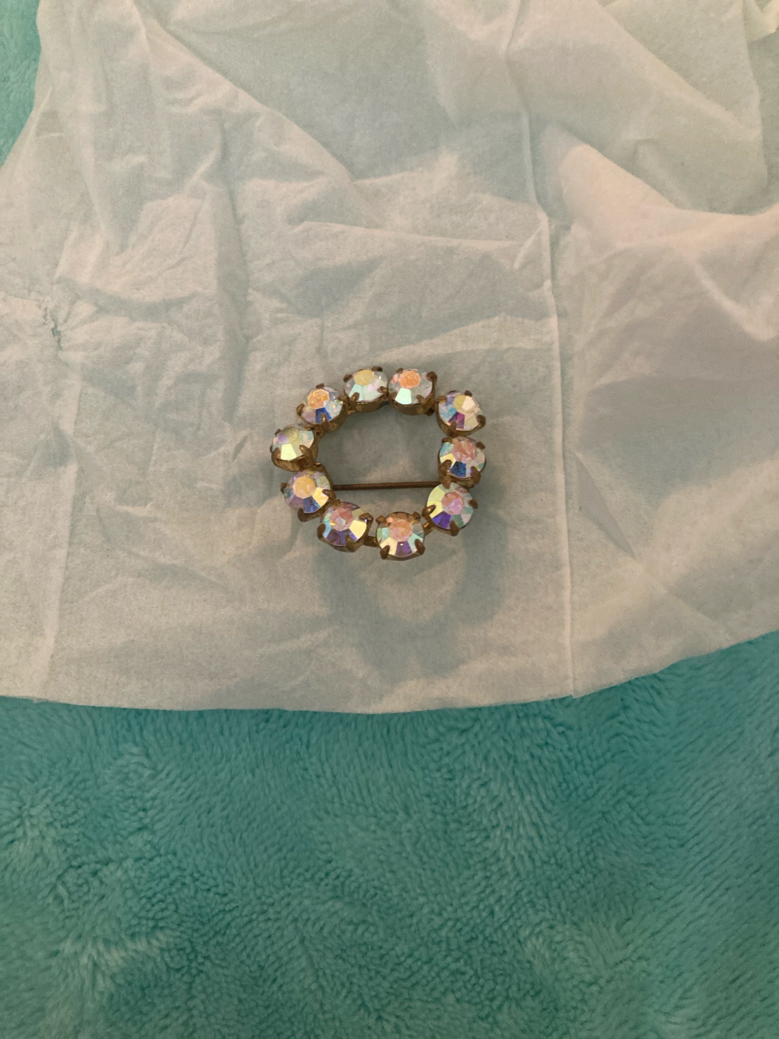 Submitted photo of Rhinestone Wreath Brooch