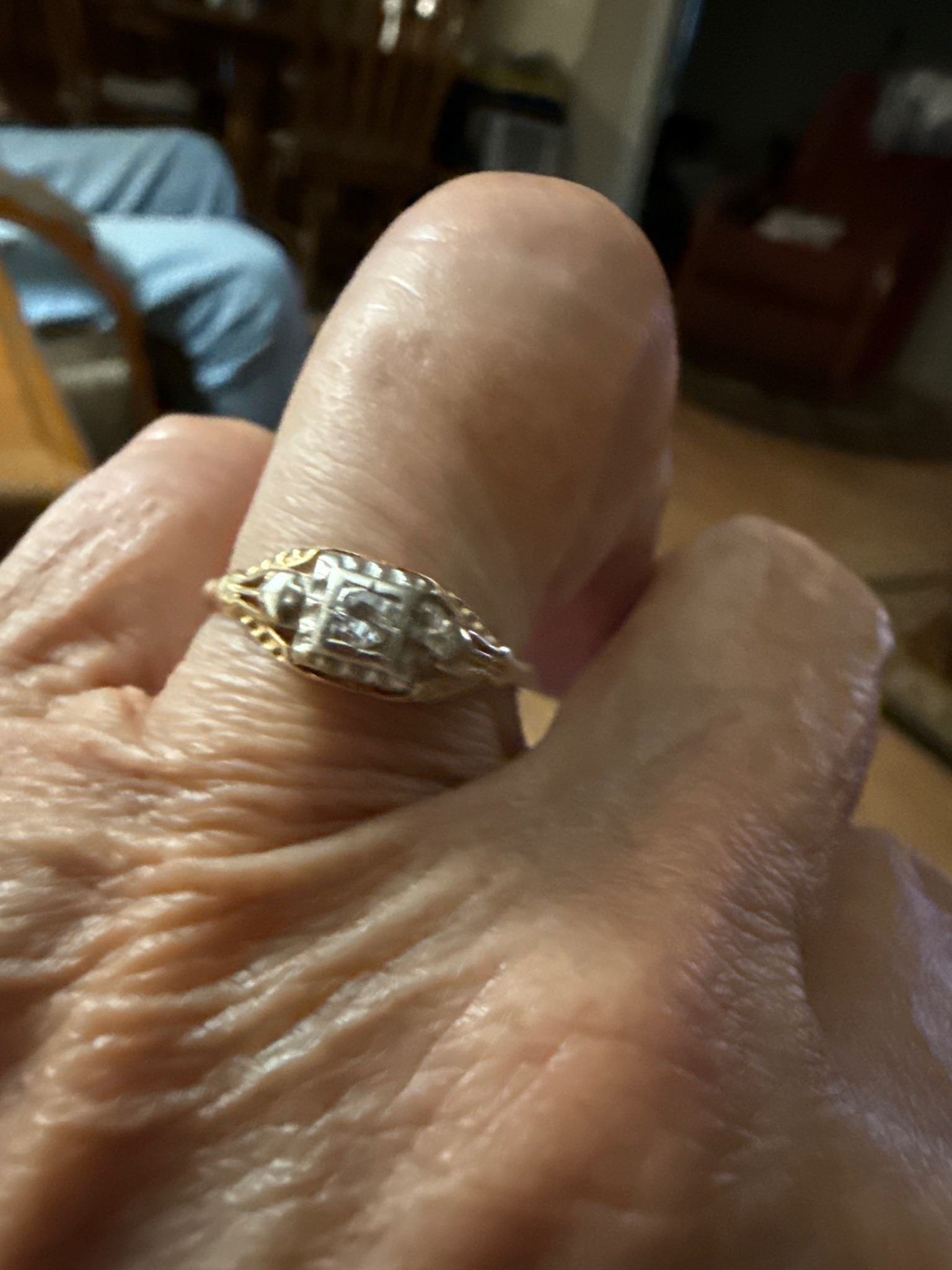 Submitted photo of Art Deco diamond ring