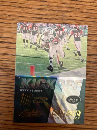 2004 Absolute Football Kick Off Curtis Martin NFL Trading Card