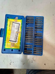 Screwdriver Bit Set in Blue Plastic Case