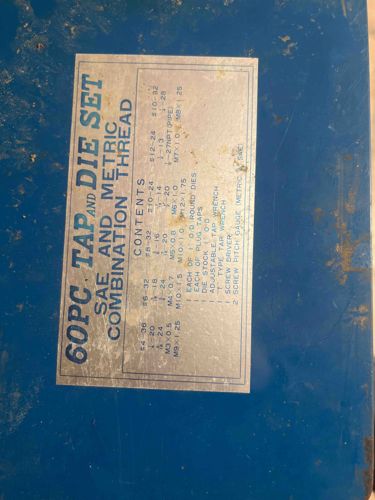 60-Piece SAE and Metric Combination Tap and Die Set