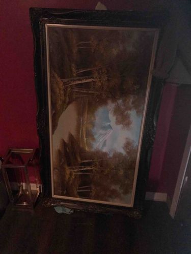 Mid-Century Impasto Landscape Oil Painting by Ben