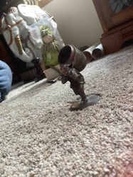 Figural Carrier with Barrel Holder