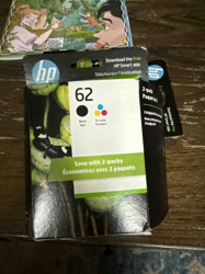 HP 62 Black and Tri-color Ink Cartridges (2-Pack)