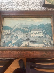 Rural American Landscape Lithograph (Probably 'The Valley of Wyoming')