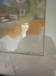 Ed Ferrell Signed Watercolor Landscape Painting