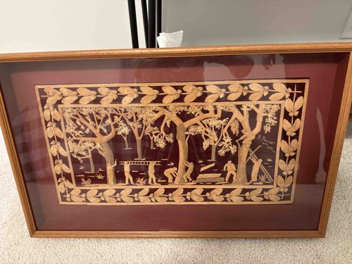 Vintage Chinese Cork Diorama Landscape (1936)