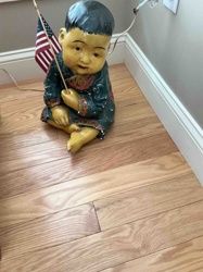 Vintage Asian Child Figure Planter or Lamp Base