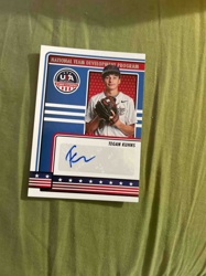 Tegan Kuhns Autographed Baseball Card - National Team Development Program (USA Baseball Stars & Stripes)