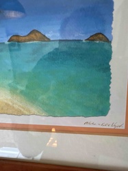 Coastal Landscape Watercolor Painting