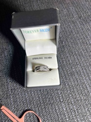 Forever Bride Sterling Silver Bridal Ring Set