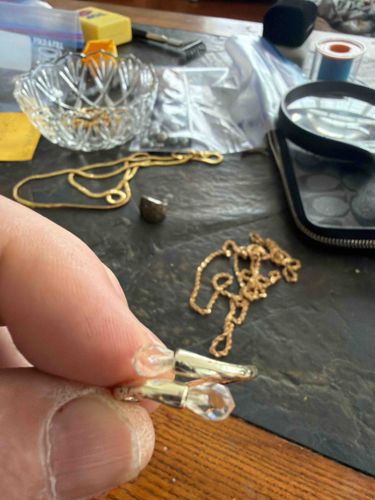 Wrap Style Bypass Ring with Pear-Cut Accents