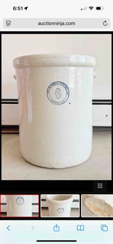 Macomb Pottery Company 6-Gallon Stoneware Crock
