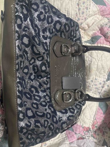 Coach Metallic Leopard Print Handbag
