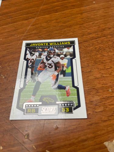 Javonte Williams Denver Broncos Score Football Card