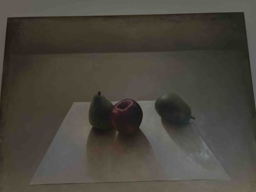 Still Life with Two Pears and an Apple (Painting)