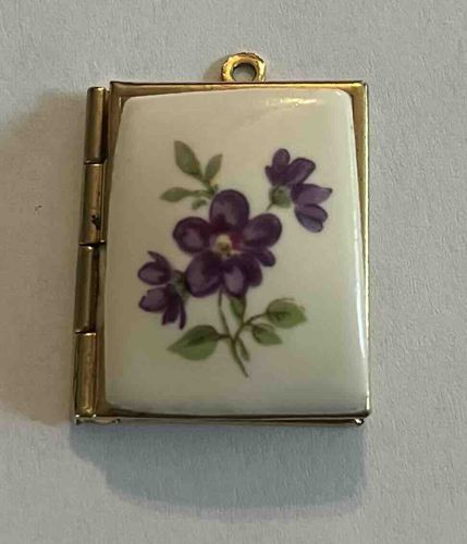 Vintage Floral Enamel Locket