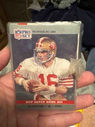 Pro Set 1990 NFL Joe Montana MVP Super Bowl XVI Football Card