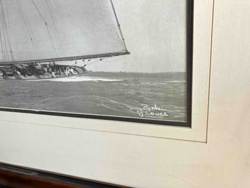 Beken of Cowes Black and White Yachting Photograph