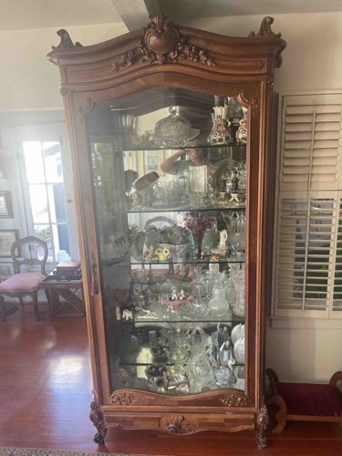 French Rococo Revival Curio Cabinet