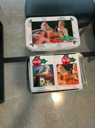 Coca-Cola Christmas Playing Card Set in Collectible Tin