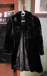Vintage Black Mink Fur Coat