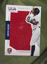 2017 Panini USA Baseball Hunter Greene Game-Worn Fabric Relic Card