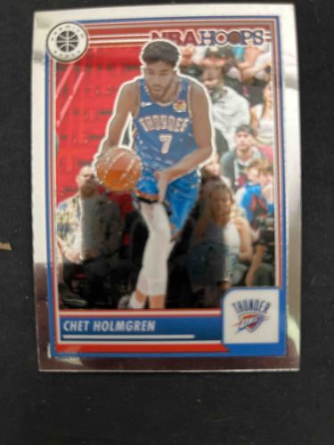 2022-23 NBA Hoops Chet Holmgren Silver Holo/Prizm Rookie Card