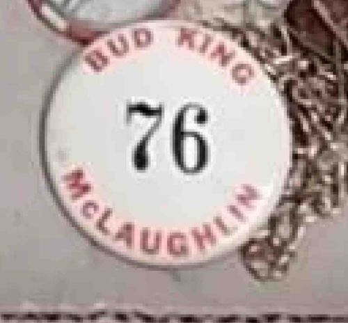 Bud King McLaughlin '76 Campaign Button