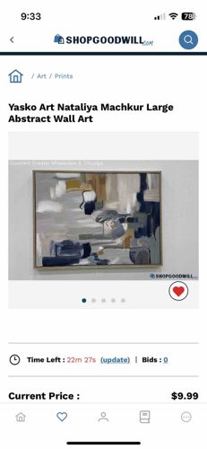Yasko Art Nataliya Machkur Large Abstract Wall Art