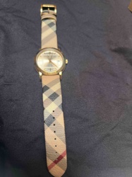 Burberry BU1398 Swiss Made Nova Check Strap Watch