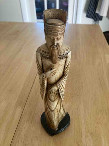 Carved East Asian Scholar/Official Figurine