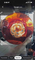 Art Glass Charger Plate or Platter