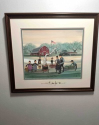 Framed "Apple Butter Days" Art Print by Kathy Heide