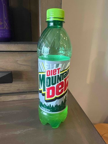 Diet Mountain Dew Soda Bottle
