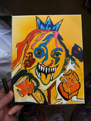 Abstract Royal Portrait with Monsters