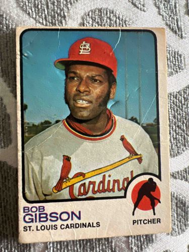 Bob Gibson 1970s St. Louis Cardinals Baseball Trading Card