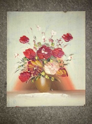 Impasto Floral Still Life Painting