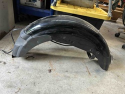 Motorcycle Rear Fender (Black with Grey Mud Flap)
