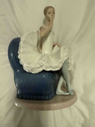 Seated Ballerina Figurine