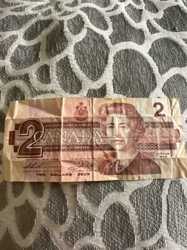 Canadian Two Dollar Bill (1986 Series)