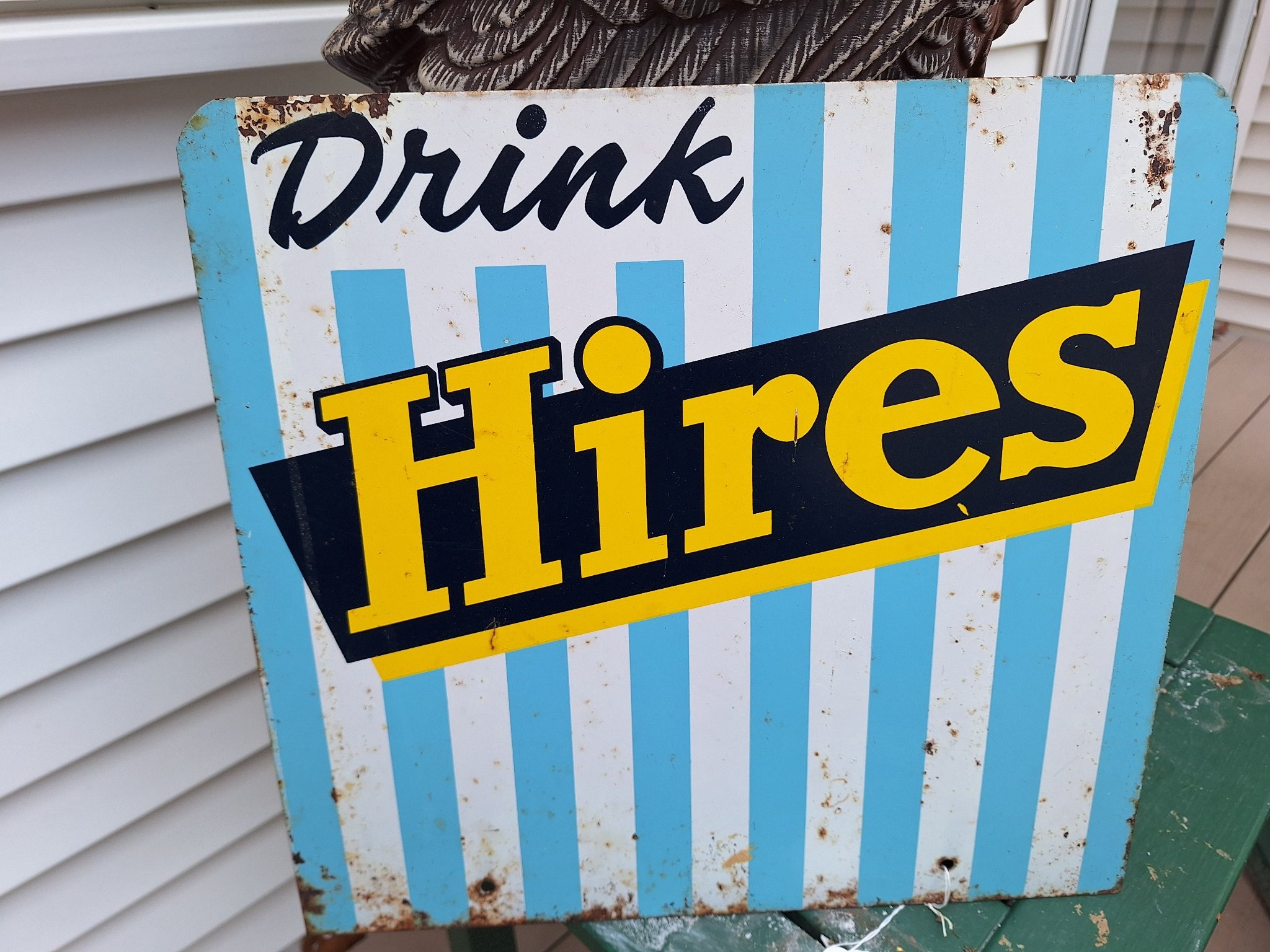 Submitted photo of Hires Root Beer metal sign (not authenticated)