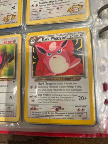Dark Wigglytuff Pokémon Trading Card (Team Rocket Set)