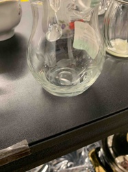 Etched Glass Creamer/Small Pitcher