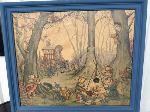 Rupert Bear Woodland Picnic Framed Print