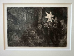The Star of the Kings: A Night Piece (Rembrandt Print)
